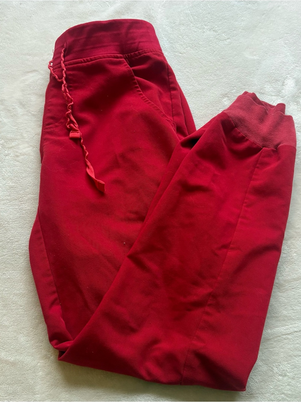 FIGS Zamora Scrub Pants Winning Red